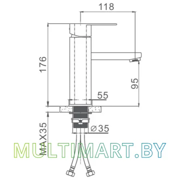 Смеситель Ekko E1081-8 картинка 5